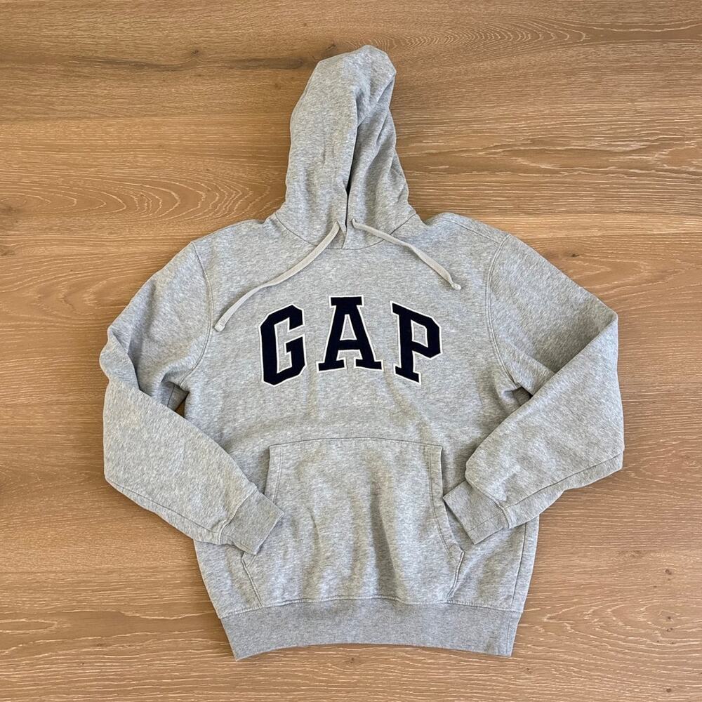 GAP Vintage Sport Hoodie Size S in Gray